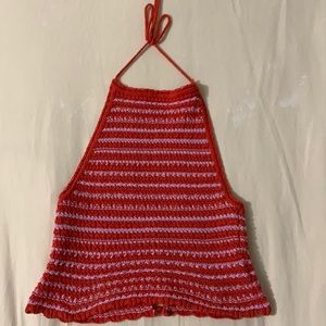 Urban outfitters halter crochet top size medium